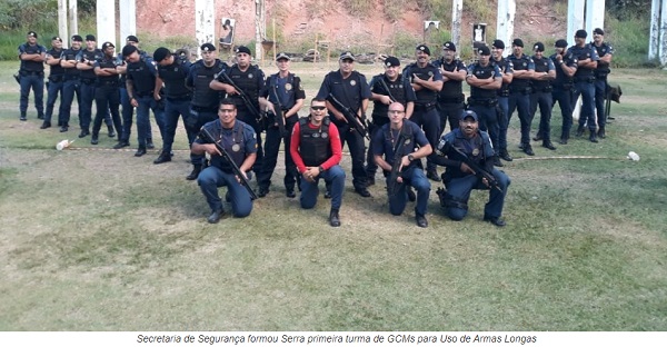 GCMS FAZEM TREINAMENTO PARA USO DE ARMAS DE ALTA POTêNCIA