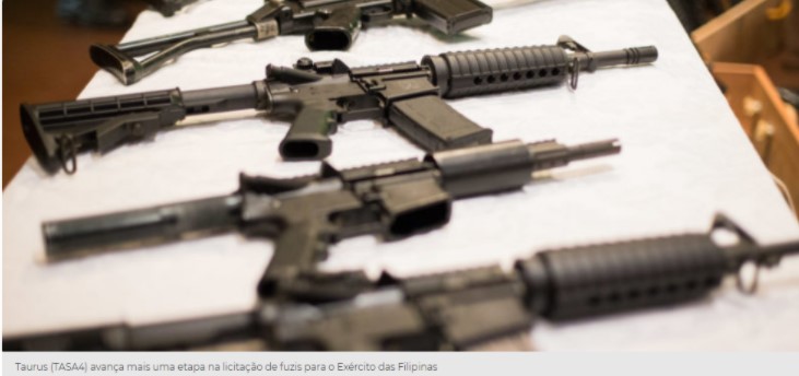 TAURUS AVANçA UMA ETAPA NA LICITAçãO DE FUZIS PARA O EXéRCITO DAS FILIPINAS